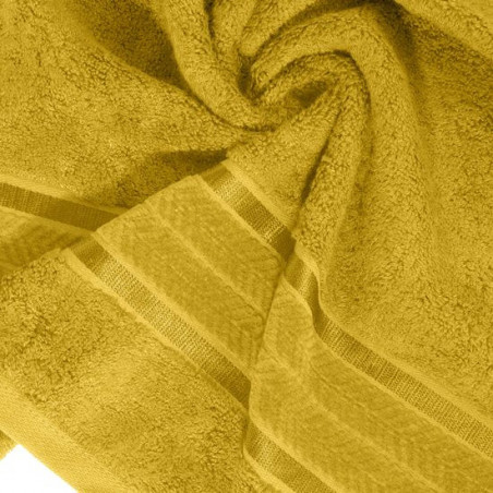 Veliūrinis bambukinis vonios rankšluostis, Miroko (garstyčių), 50x90 cm. 1