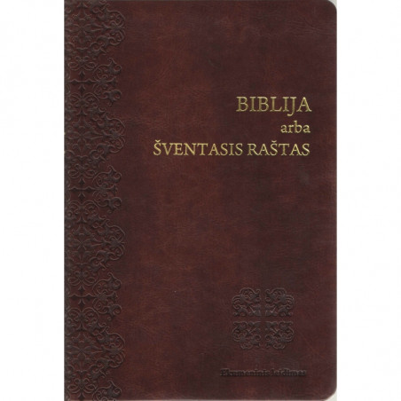 BIBLIJA klasikinio dizaino su ornamentais, ekumeninė