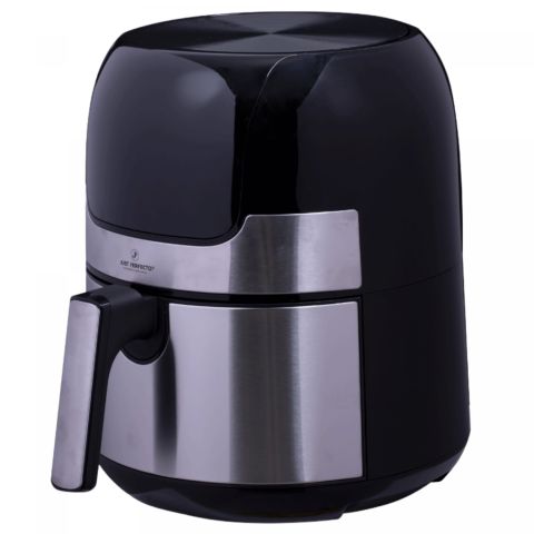 Just Perfecto JL-23: 1400W - LED Touch Screen Hot Air Fryer With Grill Plate S/S - 3.5L