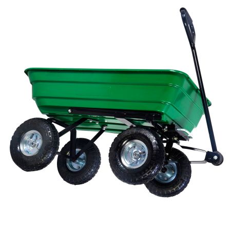 Herzberg HG-8028-75: 75L Wheel Barrow Dump Cart 2