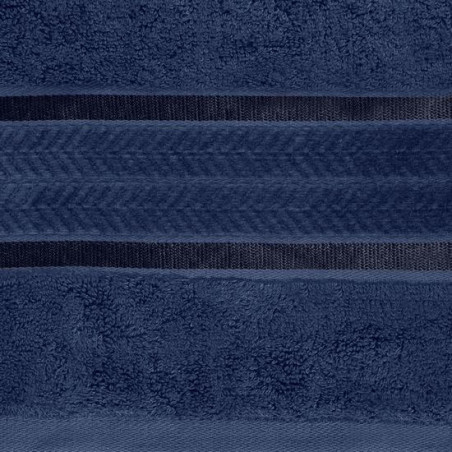Veliūrinis bambukinis vonios rankšluostis Miroko (t. mėlyna), 50x90 cm. 2