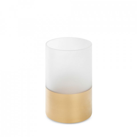 Žvakidė Blanca (balta/auksinė) 12X15
